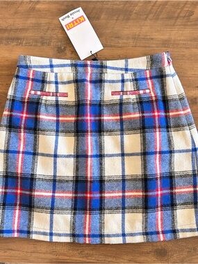 KITRI Jessie Bush Buffy Check Mini Skirt plaid Blue 10